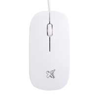 Mouse Maxprint Surface 1.200 DPI com fio, USB 2.0, Branco