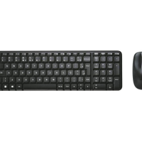 Kit Teclado e Mouse Sem Fio MK220 Preto USB Logitech