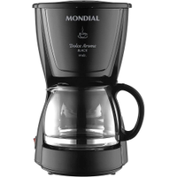 Cafeteira Elétrica Dolce Arome 550w Mondial 18 Xícaras Preta - 110V