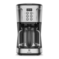 Cafeteira Elétrica Programável Digital Electrolux Experience Aço Escovado para Café em Pó - ECM30 - 110V