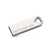 Pen Drive Multilaser Diamond 32GB USB 2.0 Metálico - PD851