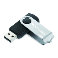 Pen Drive Multilaser PD590 64GB Preto