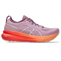 Tênis ASICS GEL-Kayano 31 - Feminino - Rosa com Vermelho e Laranja