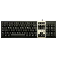 Teclado com Fio Maxprint Industrial Standard | USB 2.0, 107 Teclas, Preto