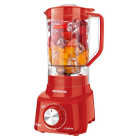 Liquidificador Mondial Turbo, 900W, Vermelho - L900 - 110V