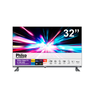 Smart TV 32" Philco LED HD PTV32E3ERSGB com processador Quad-Core, sistema Roku TV, Dolby Áudio, HDMI, USB e Wi-Fi