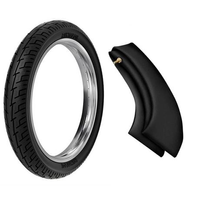 Pneu Moto Rinaldi Aro 14 80/100-14 49l Traseiro BS32 e Camara Ar Rh14