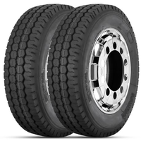 Kit 2 Pneu Xbri Aro 17.5 235/75R17.5 TL 143/141J 18PR Robusto P1 Borrachudo