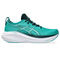 Tênis ASICS GEL-Nimbus 27 - Masculino - Turquesa com Branco