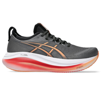 Tênis ASICS GEL-Nimbus 27 - Masculino - Cinza com Branco e Vermelho