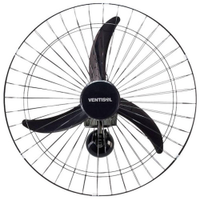 Ventilador de Parede Ventisol, 50cm, 200W, Preto - Bivolt