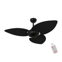 Ventilador de Teto Nero Office 3 Pás Preto 127V Controle