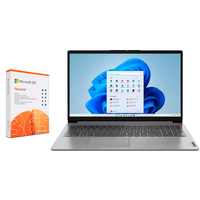 Notebook Lenovo IdeaPad 1i Intel Core i7 12° Geração 12GB RAM 512GB SSD Tela HD 15,6" Windows 11 - 82VY000PBR + Microsoft 365 Personal 1TB