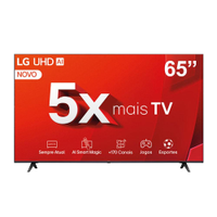 Smart TV 65" Ultra HD 4K LG 65UT8050PSA com Processador a5 Ger7 AI, Alexa/Chromecast Integrado, Wi-Fi, Bluetooth e HDMI