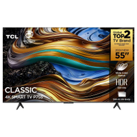 Smart TV 55 Ultra HD 4K TCL 55P755 LED com Google TV, Dolby Vision e Atmos, HDR10+, Wi-Fi, Bluetooth, Google Assistente e Design sem Bordas