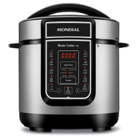 Panela Elétrica de Pressão Mondial Digital Master Cooker PE-40 3L - Preta/Inox - 220V