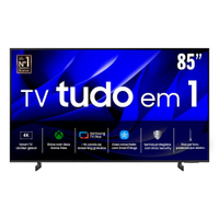 Smart TV 85 4K Samsung Ultra HD 85DU8000 com processador Crystal 4K, Gamig Hub, AI Energy Mode, Alexa built in, Wi-Fi, Bluetooth, USB e HDMI