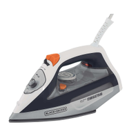 Ferro de Passar a Vapor Black Decker FX3100 com Sistema Antigotejamento - Branco e Cinza - 110V