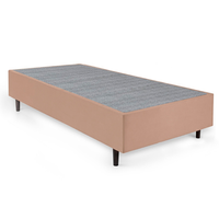 Base Para Cama Box Solteiro King Guldi (38x96x203) Natural E Cinza