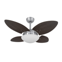 Ventilador de Teto Volare Mini Petalo Palmae Tabaco 220V