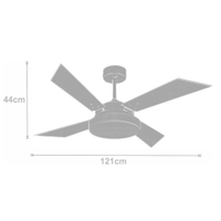 Ventilador de Teto Volare Tech Preto 127V