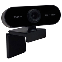 WebCam Brazil PC W6, Full HD 1080P, Microfone, Preto, USB, - 56615