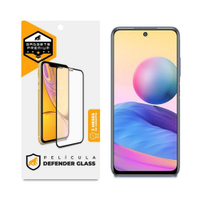 Pelicula Defender Glass para Xiaomi Redmi Note 10 5G - Preta - Gshield