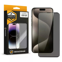 Kit Capa Dinamic Cam Protection e Pelicula Defender Pro Privacidade para iPhone 15 Pro Max