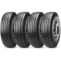 Kit 4 Pneu Argantis by Pirelli Aro 22.5 275/80r22.5 149/146M TL M+S 16PR AR70S Liso Rodoviário