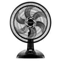 Ventilador de Mesa 40cm Mondial Turbo VT40NB com 8 Pás, 3 Velocidades - Preto e Prata - 220V