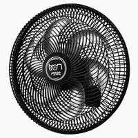 Ventilador Maggie Parede Preto Oscilante 220V