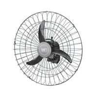 Ventilador de Parede Tron 60cm Oscilante Preto Bivolt - 110V