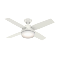 Ventilador de Teto Residencial Dante Branco Hunter Fan Oficial 127v - 110V