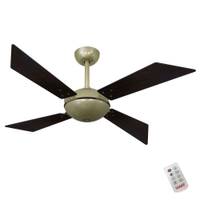 Ventilador de Teto Ouro 4 Pás Tech Office Tabaco 220V