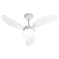 Ventilador de Teto Venti-Delta New Light Led com 3 Pás Branco - 220V