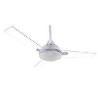 Ventilador Britânia de Teto e Luminária Cristal BVT05B - 220V