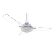 Ventilador Britânia De Teto E Luminária Cristal Bvt05b 127v - 110V