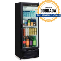 Refrigerador Expositor Vertical Gptu-40pr 414 Litros Porta Vidro Preto 127V - Gelopar - 110V