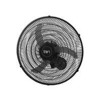 Ventilador De Parede Oscilante Biv 60cm Pp Preto 200W