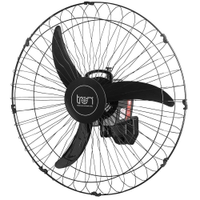 Ventilador de Parede Tron 60cm Oscilante Preto Bivolt - 110V