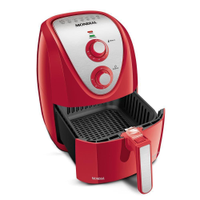 Fritadeira Elétrica Air Fryer Mondial Grand Family Inox AFN-50-RI 5L Vermelha - 220V - 220V