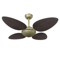 Ventilador de Teto Volare Gold Office Pétalo Palmae 4 Pás Tabaco - 220v - 220V