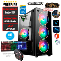 Cpu Gamer Barato I5 8gb Ssd 240gb Kit Gamer Completo Promo