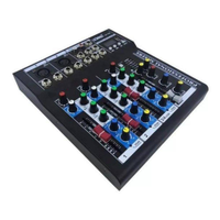 Mesa De Som 4 Canais Bluetooth Mixer Player Usb Le-708