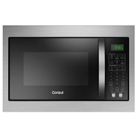 Micro-ondas Consul de Embutir 32 Litros Preto com Design Moderno e Menu Fácil - CM146AE - 220V