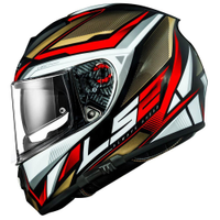 Capacete Tricomposto Ls2 Vector FF397 Rider Vermelho Moto - 60