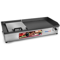 Chapa de Lanche Elétrica Inox com Prensa 70x30cm 127v Pratic