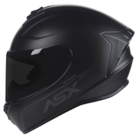 Capacete Asx Moto Preto Fosco Masculino Feminino Esportivo - 58