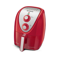 Fritadeira Elétrica Air Fryer Mondial Grand Family Inox AFN-50-RI 5L Vermelha - 127V - 110V