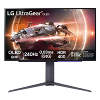 Monitor OLED QHD 27" LG Gamer 27GS95QE-B | UltraGear, HDMI, Cinza e Roxo, 240Hz